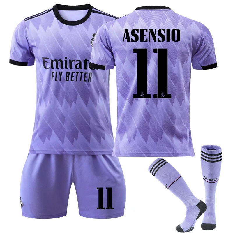 UONNO ASENSIO #11 Real Madrid Club Away Jersey 2022/23 Soccer Jersey Kit For Adult Kids