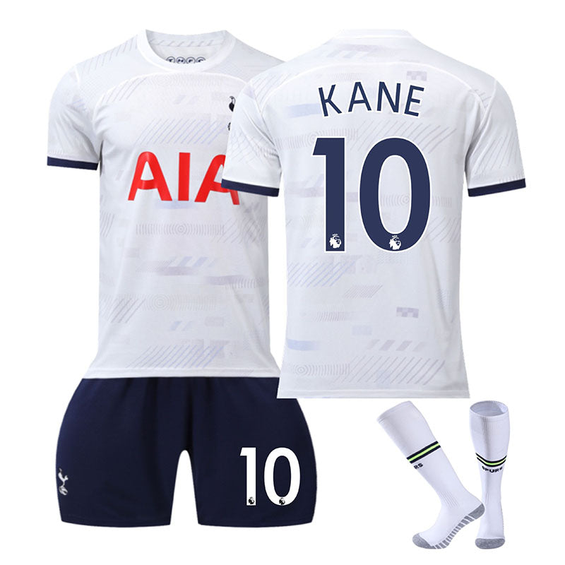 UONNO Spurs Home Jersey KANE #10 Soccer Jersey Kids Adult 3-Pieces Jersey Kits