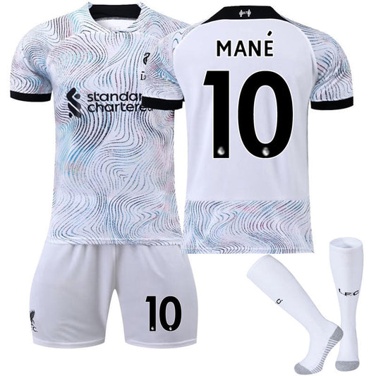 UONNO MANE #10 Liverpool Home Jersey 2022/23 Soccer Jersey Kit Football T-shirt Set For Adult Kids