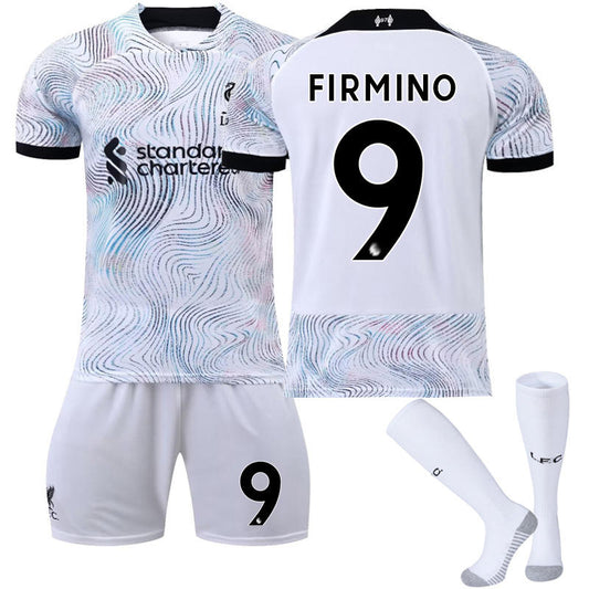 UONNO FIRMINO #9 Liverpool Home Jersey 2022/23 Soccer Jersey Kit Football T-shirt Set For Adult Kids