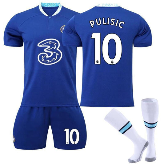 UONNO PULISIC #10 Chelsea Home Jersey 2022/23 Soccer Jersey Kit For Adult Kids