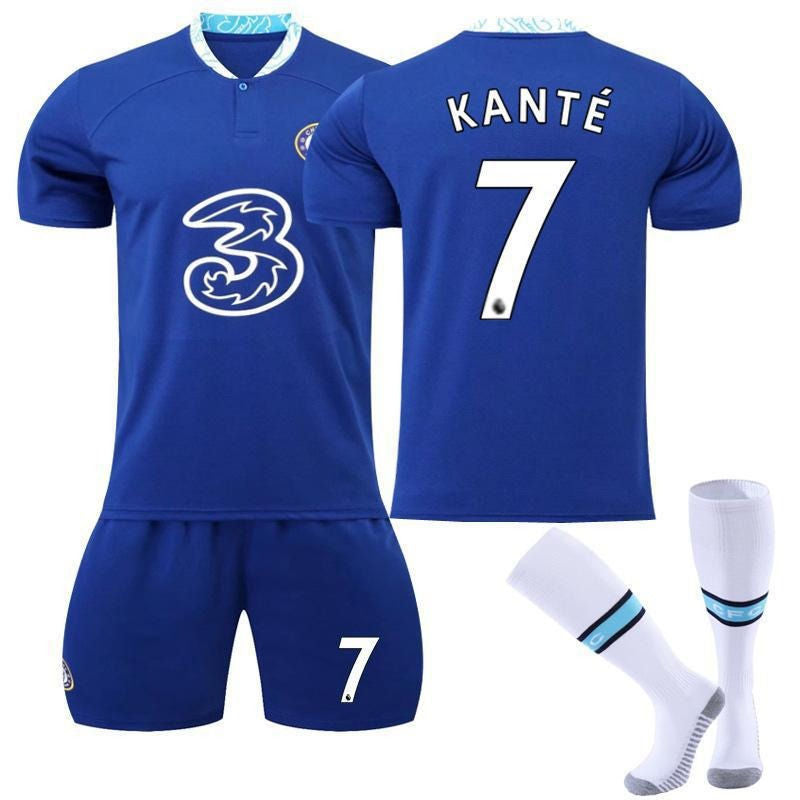 UONNO KANTE #7 Chelsea Home Jersey 2022/23 Soccer Jersey Kit For Adult Kids