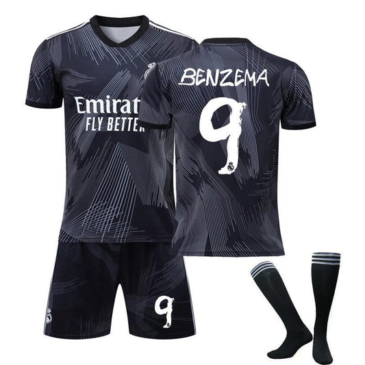 UONNO BENZEMA #9 Real Madrid 120th Anniversary Y3 Joint 22/23 Jersey Kit for Adult Kids