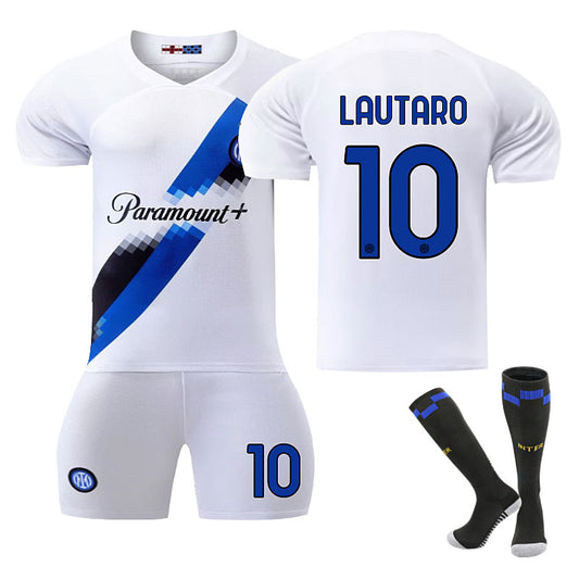 UONNO INTER Away Jersey LAUTARO #10 Soccer Jersey Kids Adult 3-Pieces Jersey Kits