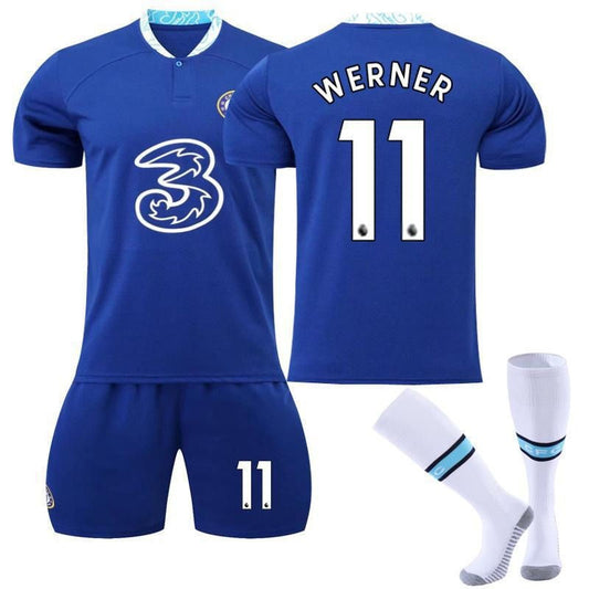 UONNO WERNER #11 Chelsea Home Jersey 2022/23 Soccer Jersey Kit For Adult Kids