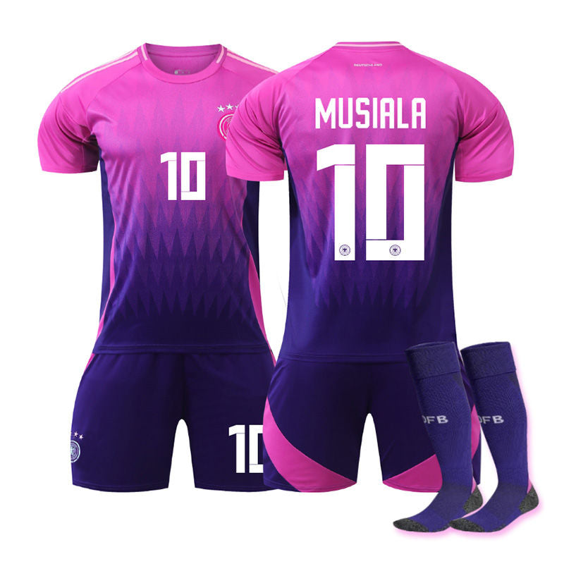 UONNO MUSIALA #10 Germany Away Jersey Soccer Jersey Kit Football T-shirt Set for Adult Kids