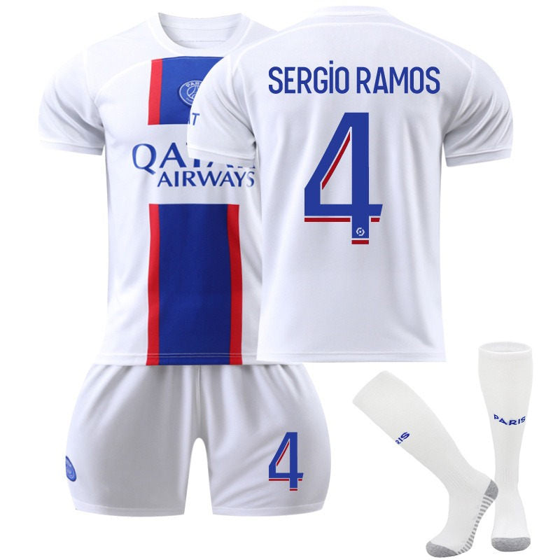 UONNO RAMOS #4 Paris F.C Second Away Jersey 2022/23 Soccer Jersey Kit Football T-shirt Set For Adult Kids