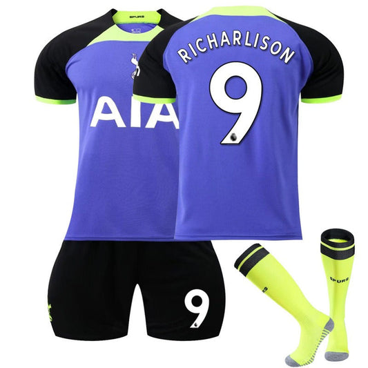 UONNO RICHARLISON #9 Tottenham Hotspur F.C Away Jersey 2022/23 Soccer Jersey Kit Football T-shirt Set For Adult Kids