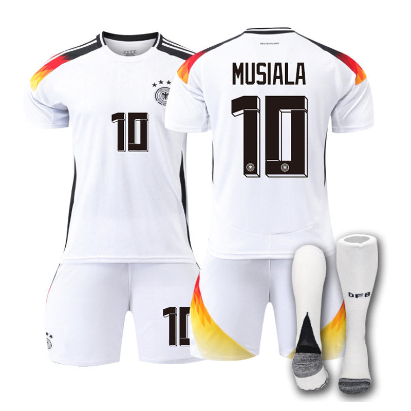 UONNO MUSIALA #10 Germany Home Jersey Soccer Jersey Kit Football T-shirt Set for Adult Kids