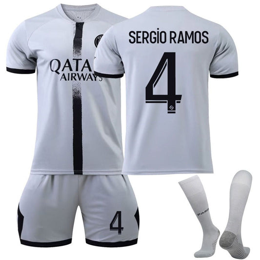 UONNO RAMOS #4 Paris F.C Away Jersey 2022/23 Soccer Jersey Kit Football T-shirt Set For Adult Kids