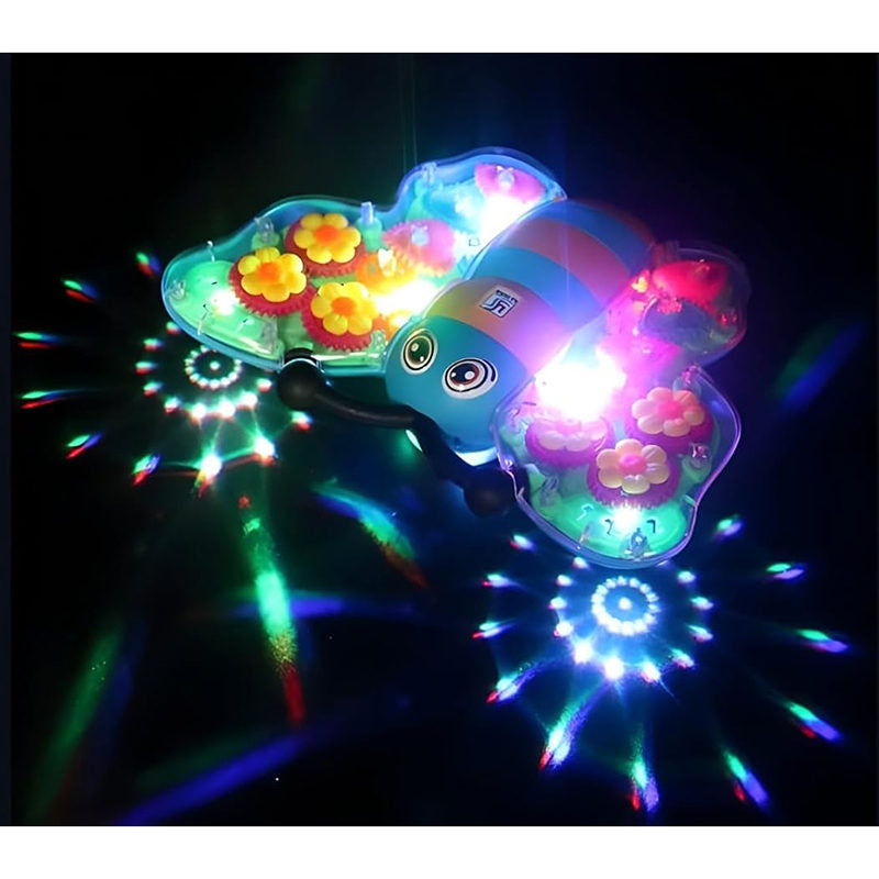 UONNO Light Up Butterfly with Colorful Moving Gears & Music Sensory Toy for Kids