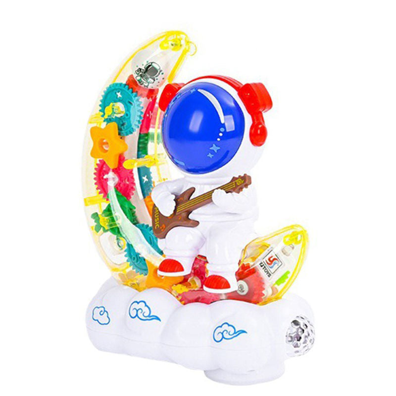 UONNO Light Up Astronaut with Colorful Moving Gears & Music Sensory Toy for Kids