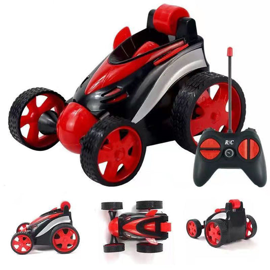 UONNO Remote Control Car 4-Wheel Drive Car Spins and Flips for Indoor Outdoor-Red