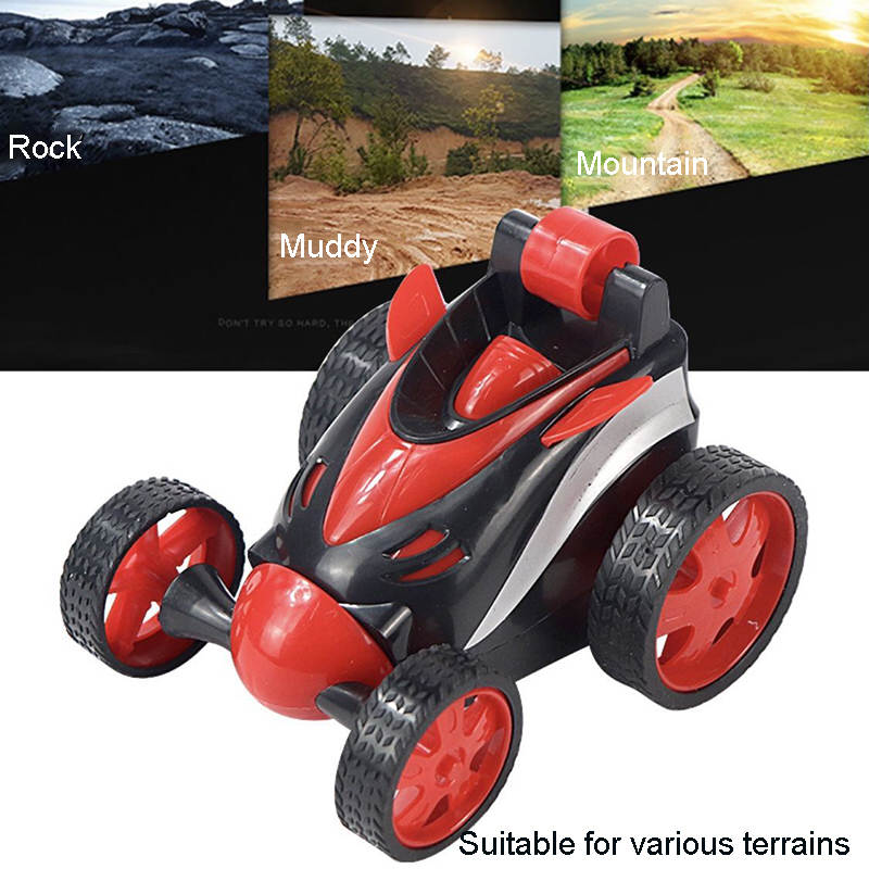 UONNO Remote Control Car 4-Wheel Drive Car Spins and Flips for Indoor Outdoor-Red