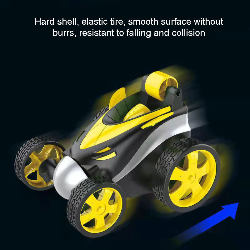 UONNO Remote Control Car 4-Wheel Drive Car Spins and Flips for Indoor Outdoor-Yellow