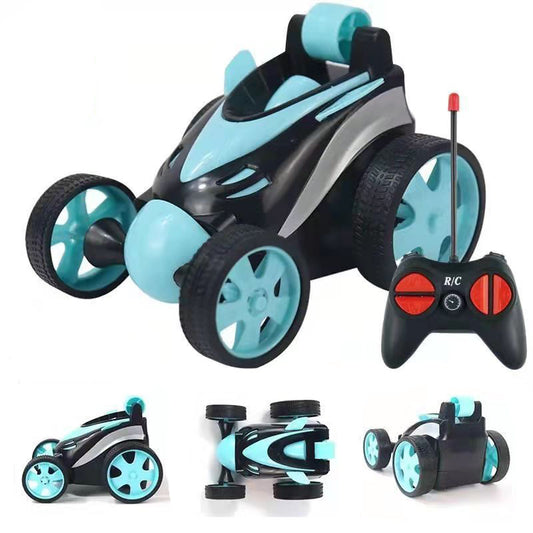 UONNO Remote Control Car 4-Wheel Drive Car Spins and Flips for Indoor Outdoor-Blue