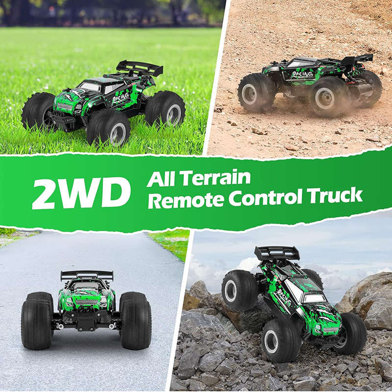 UONNO 2.4 GHz RC Off Road with LED Headlight All Terrain Car for Kid and Adults