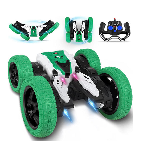 UONNO 4WD RC Stunt Car Double-Sided Rotation 360¡ã Flips for Indoor Outdoor-Green