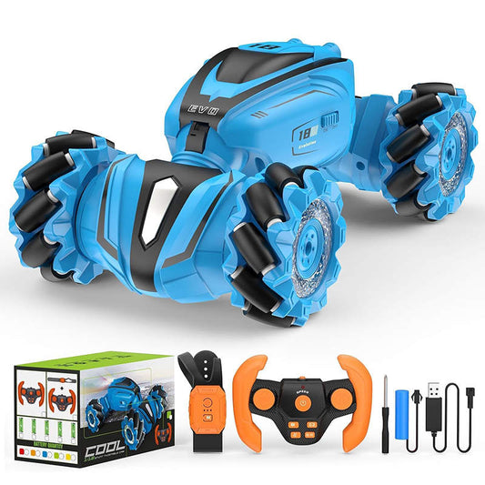 UONNO 4WD RC Car Transformable with Gesture Controller Ideal Gift for Kids-Blue