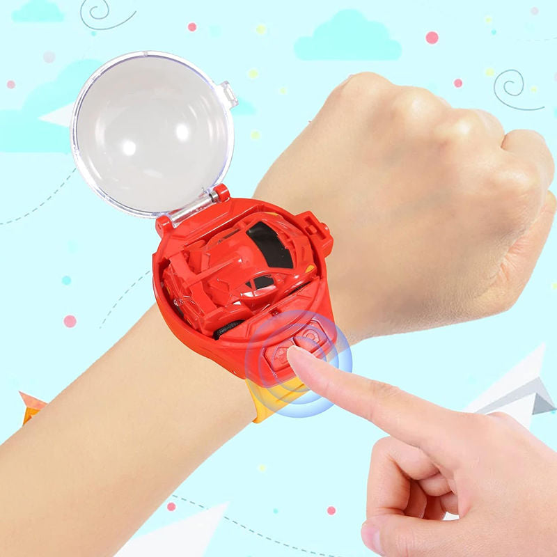 UONNO 2.4 GHz RC Car Watch Remote Control Rechargeable Gift for Boys Girls-Poison Red