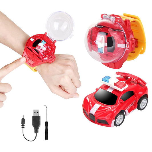 UONNO 2.4 GHz RC Car Watch Remote Control Rechargeable Gift for Boys Girls-Red