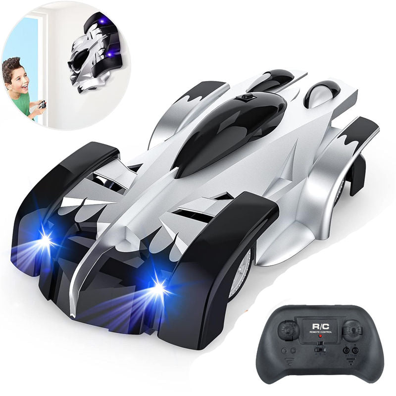 UONNO Wall Climbing Remote Control Car 360° Rotating Dual Mode with Headlight-Black