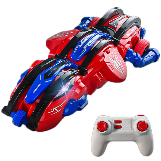 UONNO Remote Control Stunt Snake Car 360¡ã Roll with LED Lights for Boys-Red