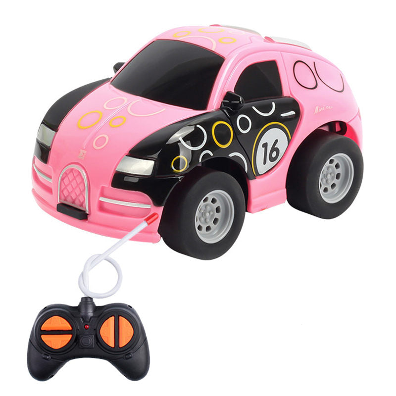 UONNO Mini Remote Control Car for Kids Battery Powered Chirstmas Gifts-Pink