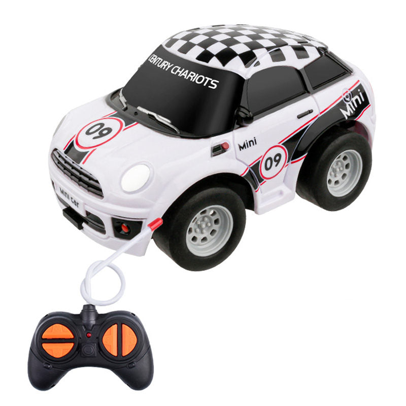 UONNO Mini Remote Control Car for Kids Battery Powered Chirstmas Gifts-White