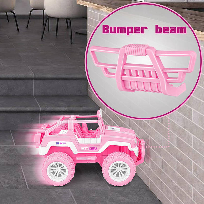 UONNO Remote Control Monster Truck 2.4Ghz with Light Rechargeable for Girls-S