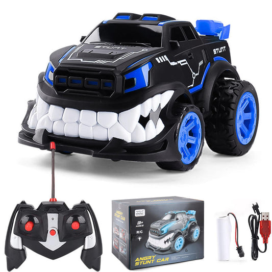 UONNO Remote Control Monster Truck with LED Light 360¡ã Rotating for Kids-Blue