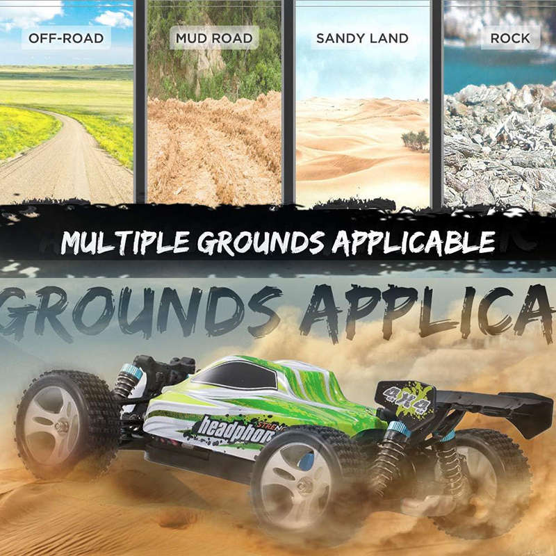 UONNO 4WD RC Car 1:18 Scale 70KM/H High Speed Off Road for Kids Adults