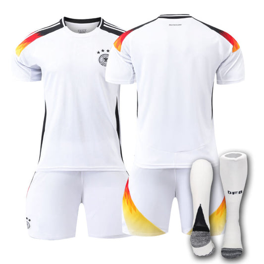 UONNO Germany Home Jersey for Kids Adult 3 Pcs Soccer Training Outfits