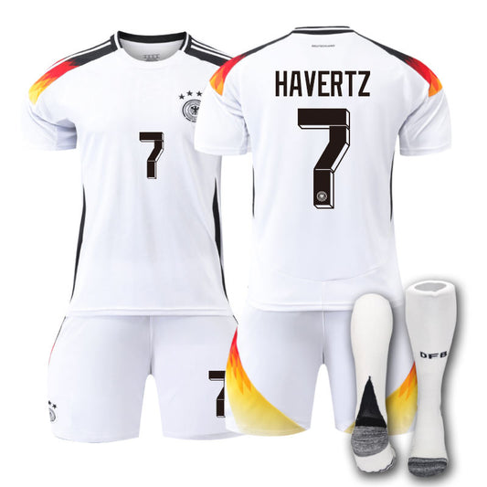 UONNO Germany Home HAVERTZ #7 Jersey for Kids Adult 3 Pcs Soccer Outfits