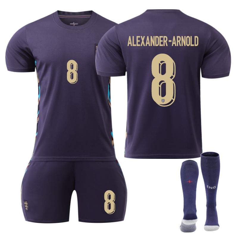 UONNO England Away ALEXANDER-ARNOLD #8 Soccer Jersey for Kids Adult 3 Pcs Training Outfits