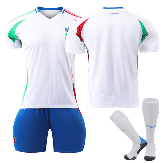 UONNO Italy Away Jersey for Kids Adult 3 Pcs Soccer Training Outfits