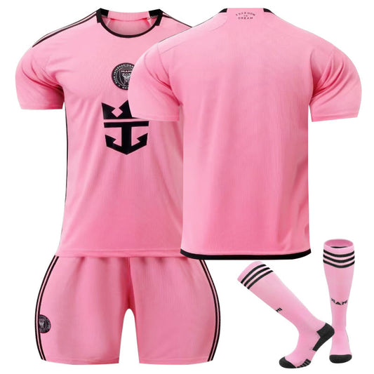 UONNO Miami Home Soccer Jersey for Kids Adult 3 Pcs Training Outfits