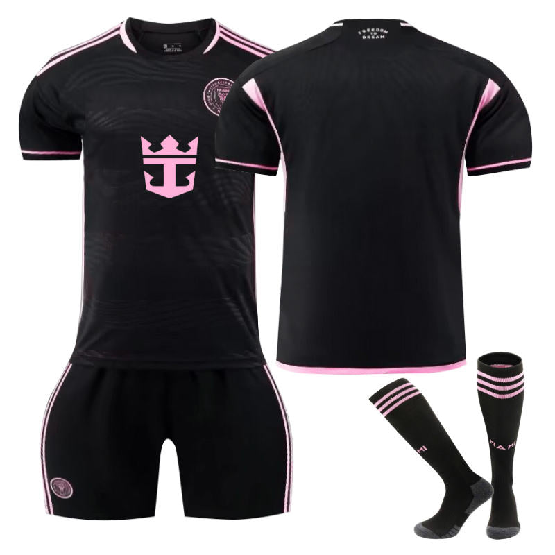 UONNO Miami Away Soccer Jersey for Kids Adult 3 Pcs Training Outfits