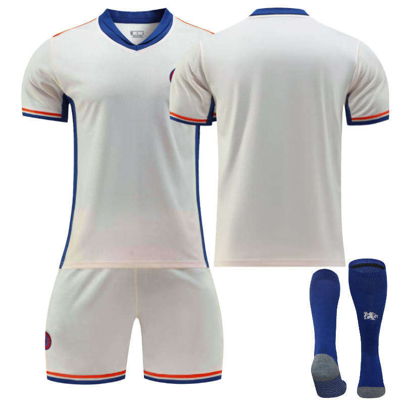 UONNO Chelsea Away Soccer Jersey for Kids Adult 3 Pcs Training Outfits