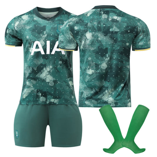 UONNO Spurs Second Away Soccer Jersey for Kids Adult 3 Pcs Training Outfits