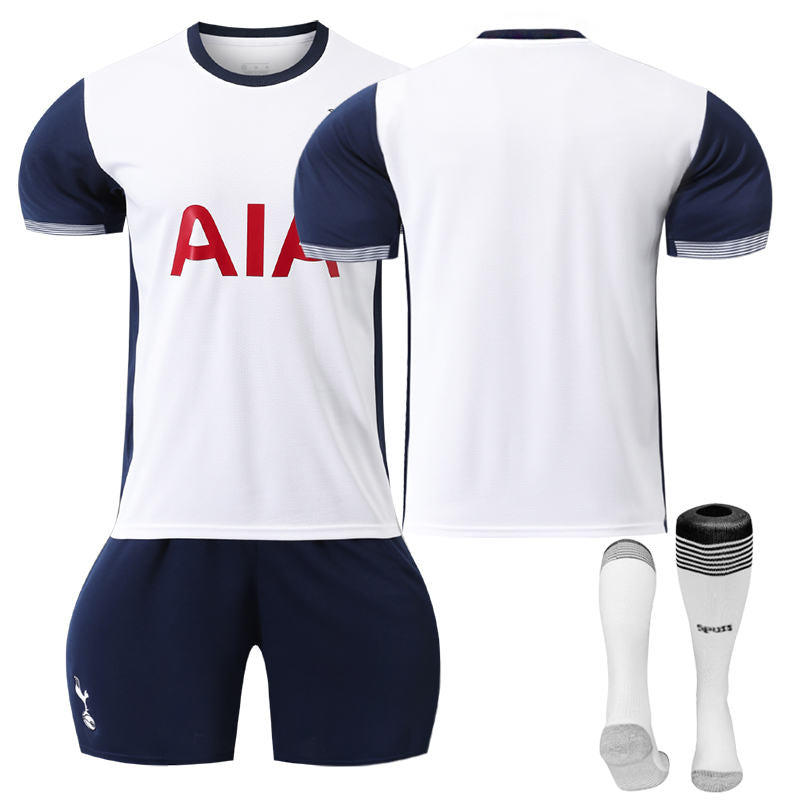 UONNO Spurs Home Soccer Jersey for Kids Adult 3 Pcs Training Outfits