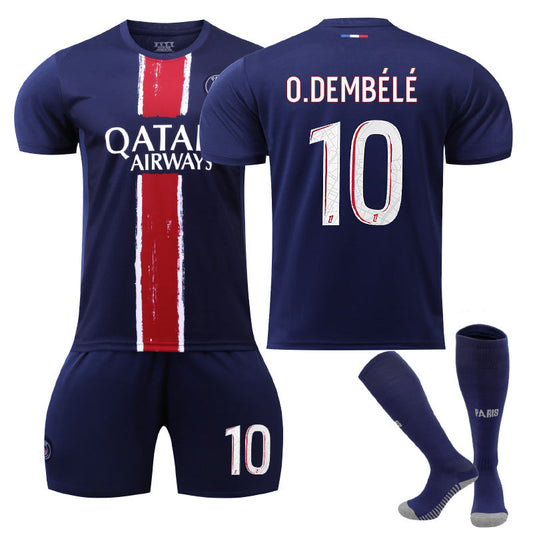 UONNO Paris Home O.DEMBELE #10 Soccer Jersey for Kids Adult 3 Pcs Outfits