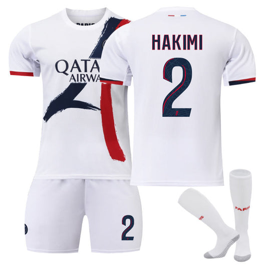 UONNO Paris Away HAKIMI #2 Soccer Jersey for Kids Adult 3 Pcs Outfits